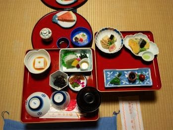 精進料理の夕食