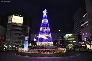 和歌山駅のライトアップの写真、画像　クリスマス