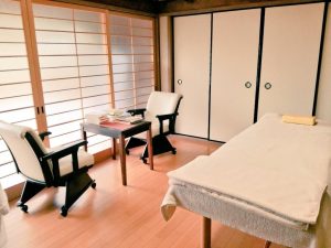施術室　橋本市の鍼灸院