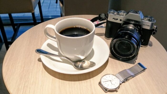 カメラとコーヒーのPhoto